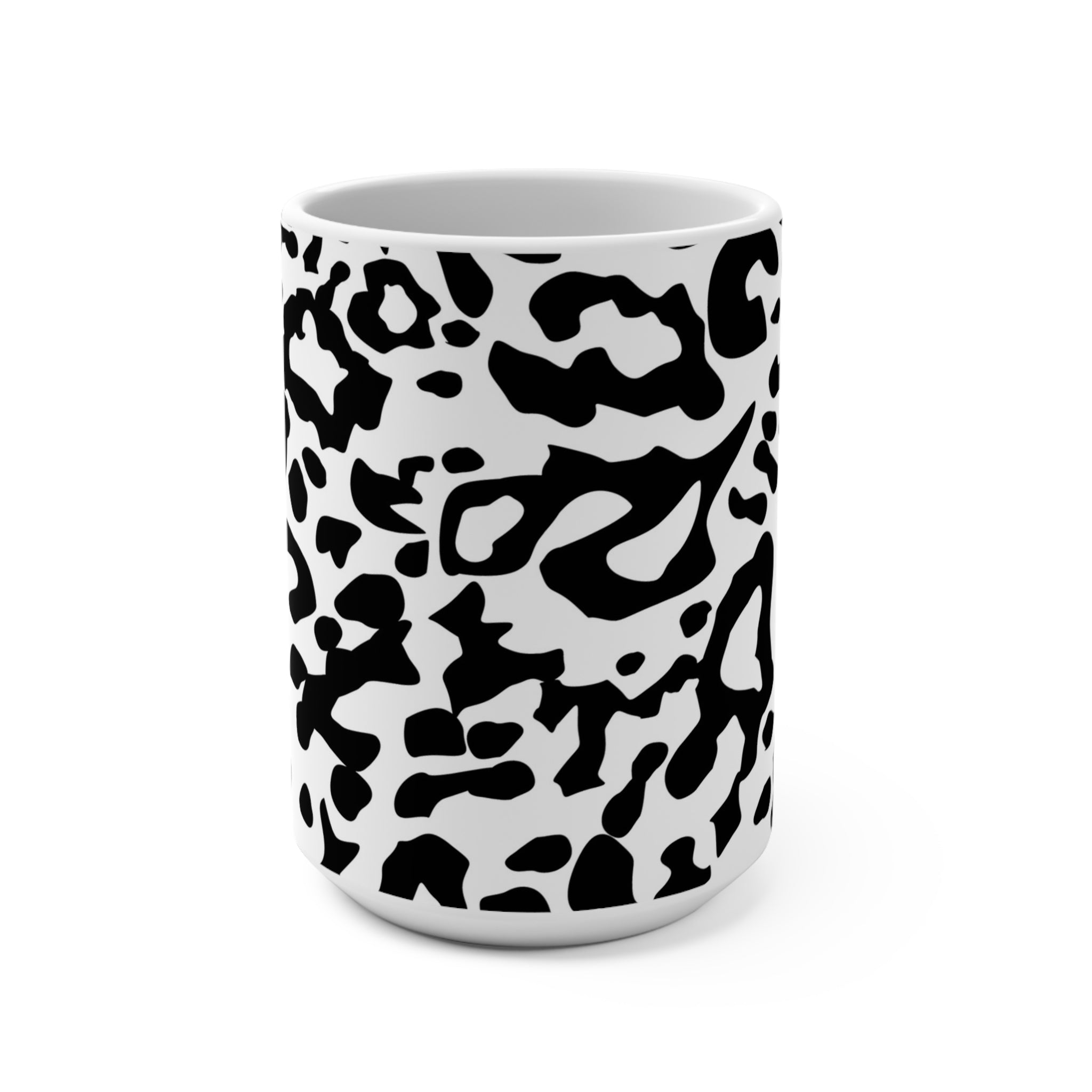 15oz Black & White Leopard Print Mug — Bold Animal Print Coffee Cup – The  Renaissance Room